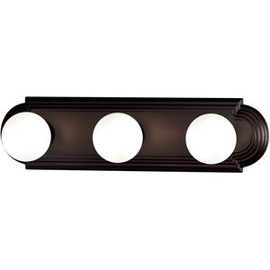Essentials - 712x 3 Light 18 inch Oil Rubbed Bronze Bath Light Wall Light