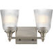 Julip 2 Light 14.00 inch Bathroom Vanity Light