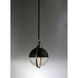 Axiom LED 12.25 inch Black and Satin Nickel Single Pendant Ceiling Light