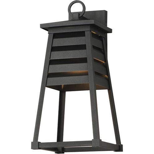 Shutters 1 Light 18 inch Black Outdoor Wall Mount