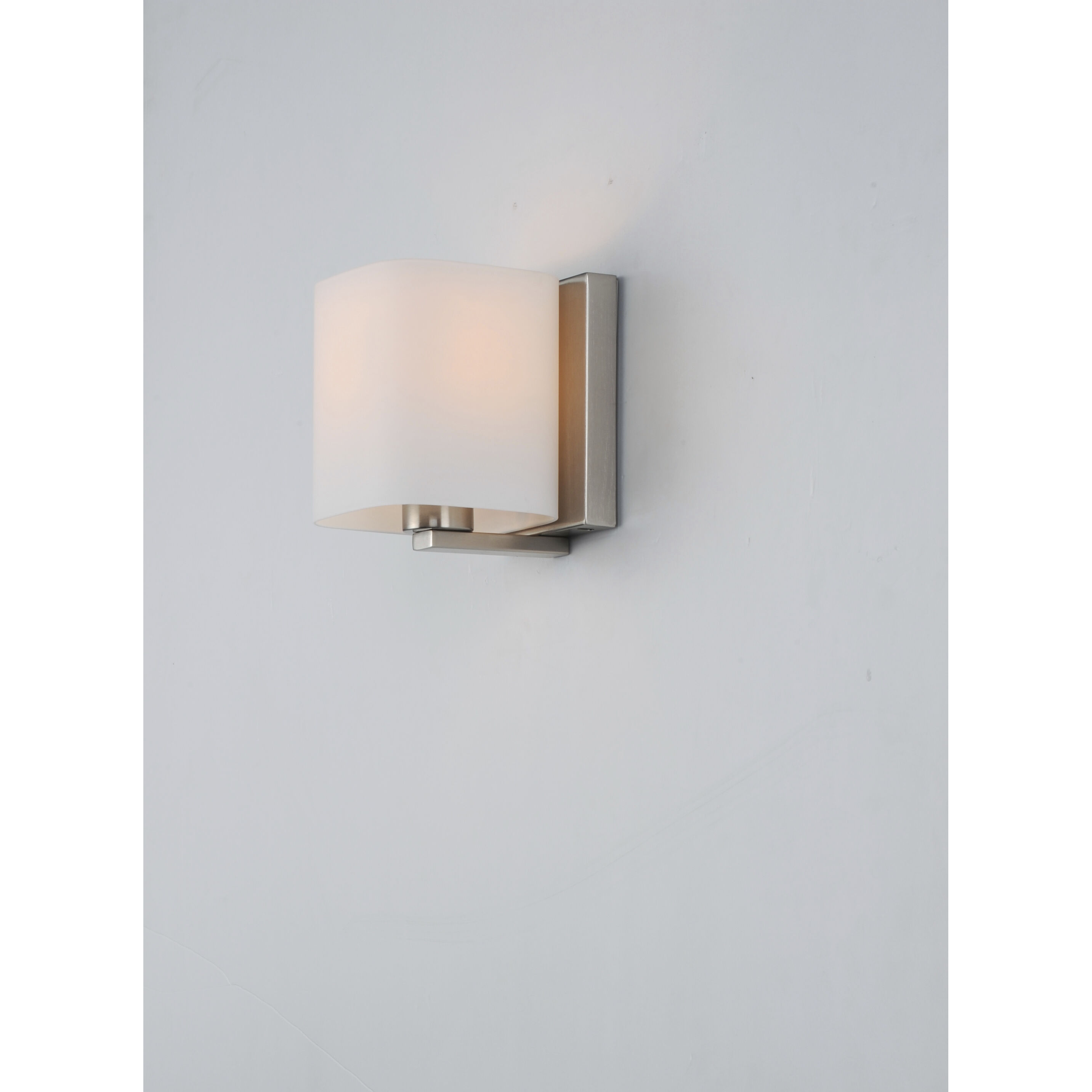 Wrap 1 Light 5.5 inch Satin Nickel Bath Vanity Wall Light