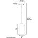 Scope LED 4.5 inch Polished Chrome Single Pendant Ceiling Light