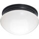 Essentials - 588x 2 Light 9 inch Black Flush Mount Ceiling Light
