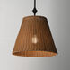 Baja 1 Light 16 inch Dark Bronze Single Pendant Ceiling Light