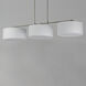 Bongo 3 Light 60 inch Satin Nickel Linear Pendant Ceiling Light