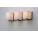 Wrap 3 Light 19.25 inch Satin Nickel Bath Vanity Wall Light