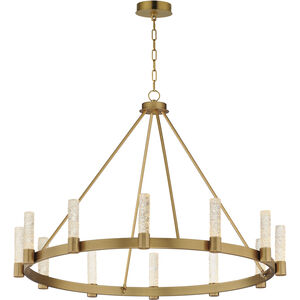 Duchess LED 44 inch Natural Aged Brass Chandelier Ceiling Light