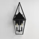 Bavaria 2 Light 22.75 inch Black Outdoor Wall Mount