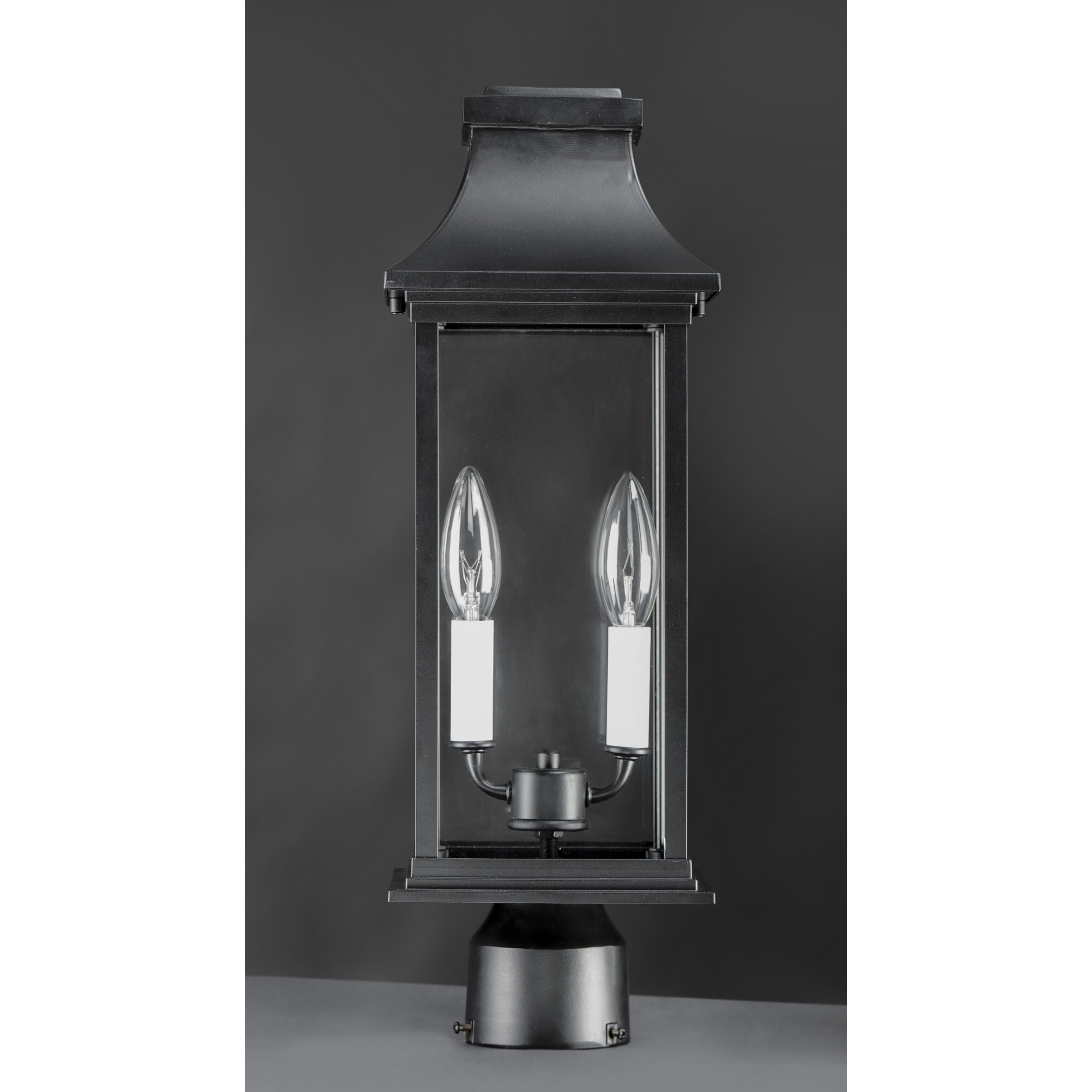 Vicksburg 2 Light 20 inch Black Outdoor Pole/Post Mount