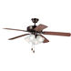 Basic-Max 52 inch Oil Rubbed Bronze/Walnut/Pecan Indoor Ceiling Fan in Oil Rubbed Bronze and Walnut