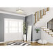 Clover 4 Light 20 inch Satin Brass Flush Mount Ceiling Light