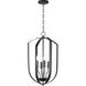 Provident 4 Light 14.5 inch Black Chandelier Ceiling Light