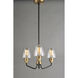 Goblet 3 Light 19 inch Bronze and Antique Brass Mini Chandelier Ceiling Light