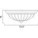 San Gabriel 3 Light 15.5 inch Textured White Flush Mount Ceiling Light
