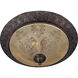 Symphony 2 Light 19 inch Oil Rubbed Bronze Flush Mount Ceiling Light