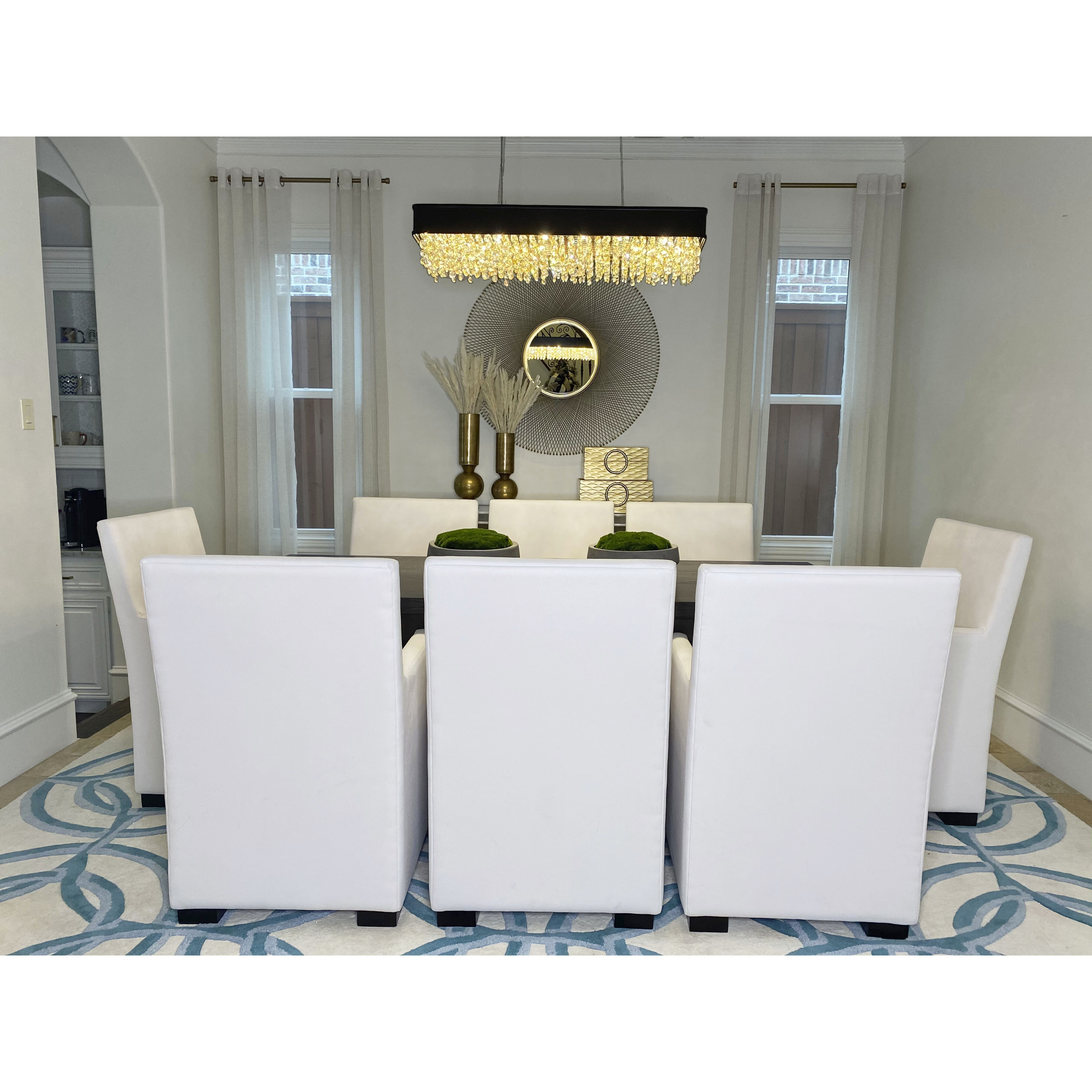 Mystic Linear Pendant Ceiling Light in Bronze, Scotch Crystal