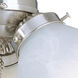 San Gabriel 3 Light Incandescent Satin Nickel Ceiling Fan Light Kit