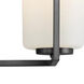 Dart 3 Light 21.25 inch Black Bath Vanity Wall Light