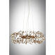 Crystal Garden 6 Light 18.25 inch Gold Leaf Multi-Light Pendant Ceiling Light