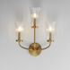 Camelot 3 Light 16.5 inch Natural Aged Brass Wall Sconce Wall Light