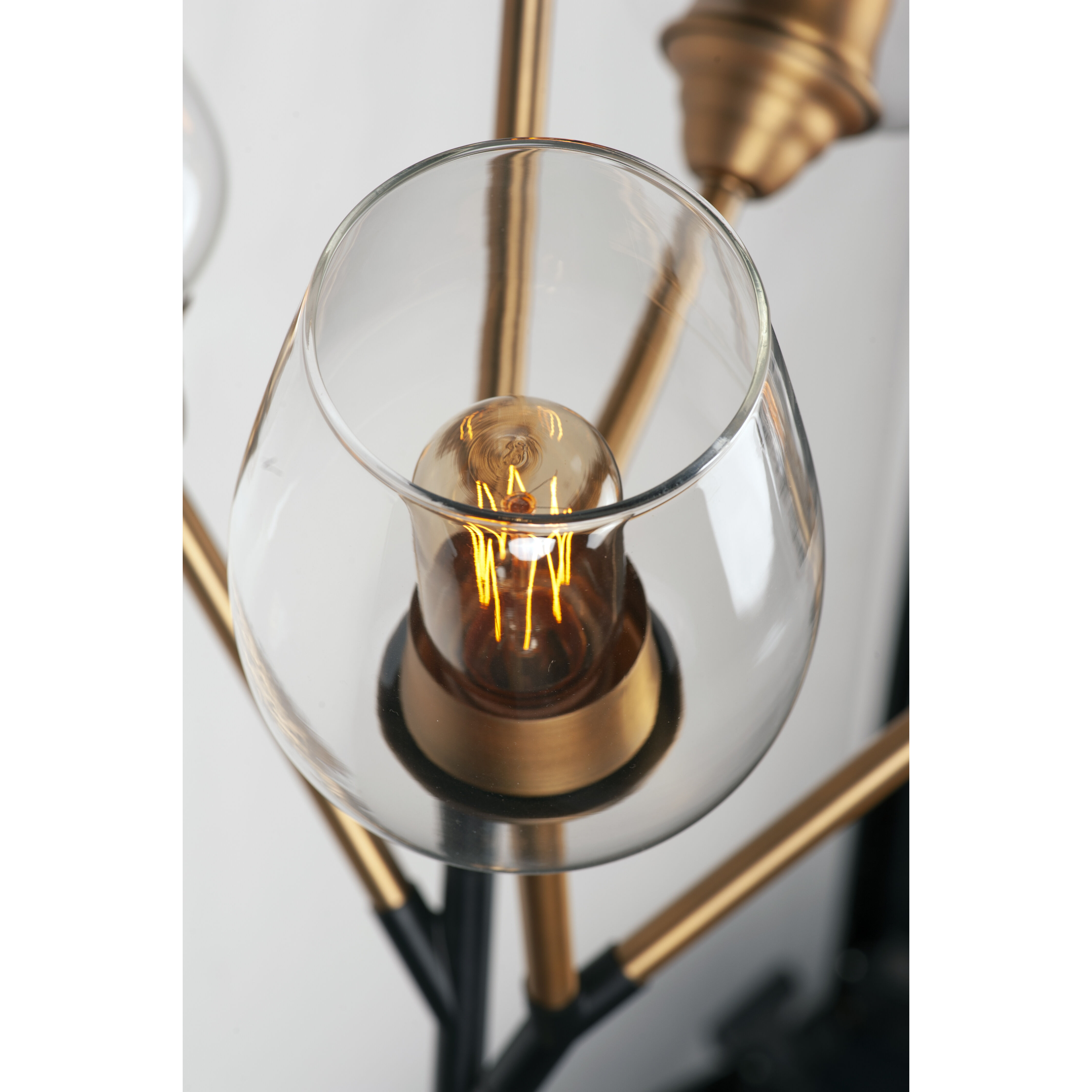 Maxim 26347CLABBK Savvy 12 Light 46 inch Antique Brass/Black Chandelier  Ceiling Light