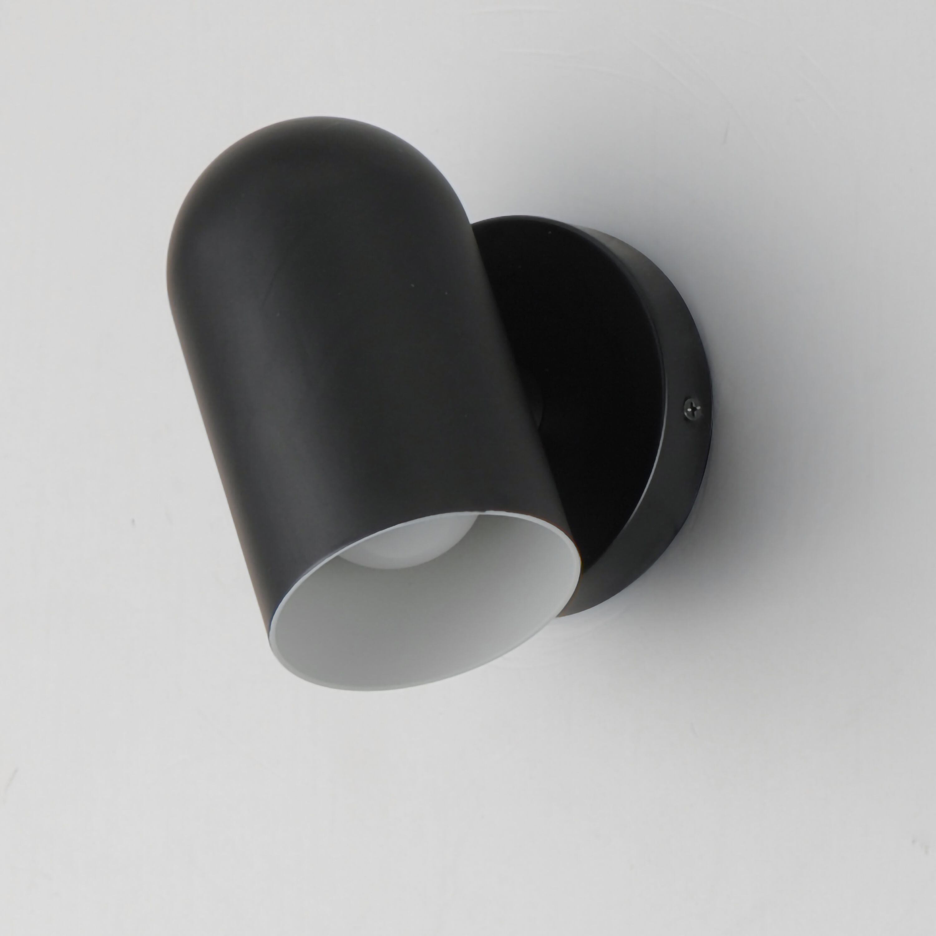 Spot Light LED 7 inch Black Outdoor Wall Mount