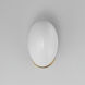 Maris 1 Light 5.5 inch White and Natural Aged Brass Wall Sconce Wall Light