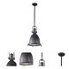 Hi-Bay 1 Light 14.25 inch Bronze Single Pendant Ceiling Light