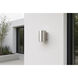 Lightray 1 Light 9.25 inch Brushed Aluminum Outdoor Wall Mount