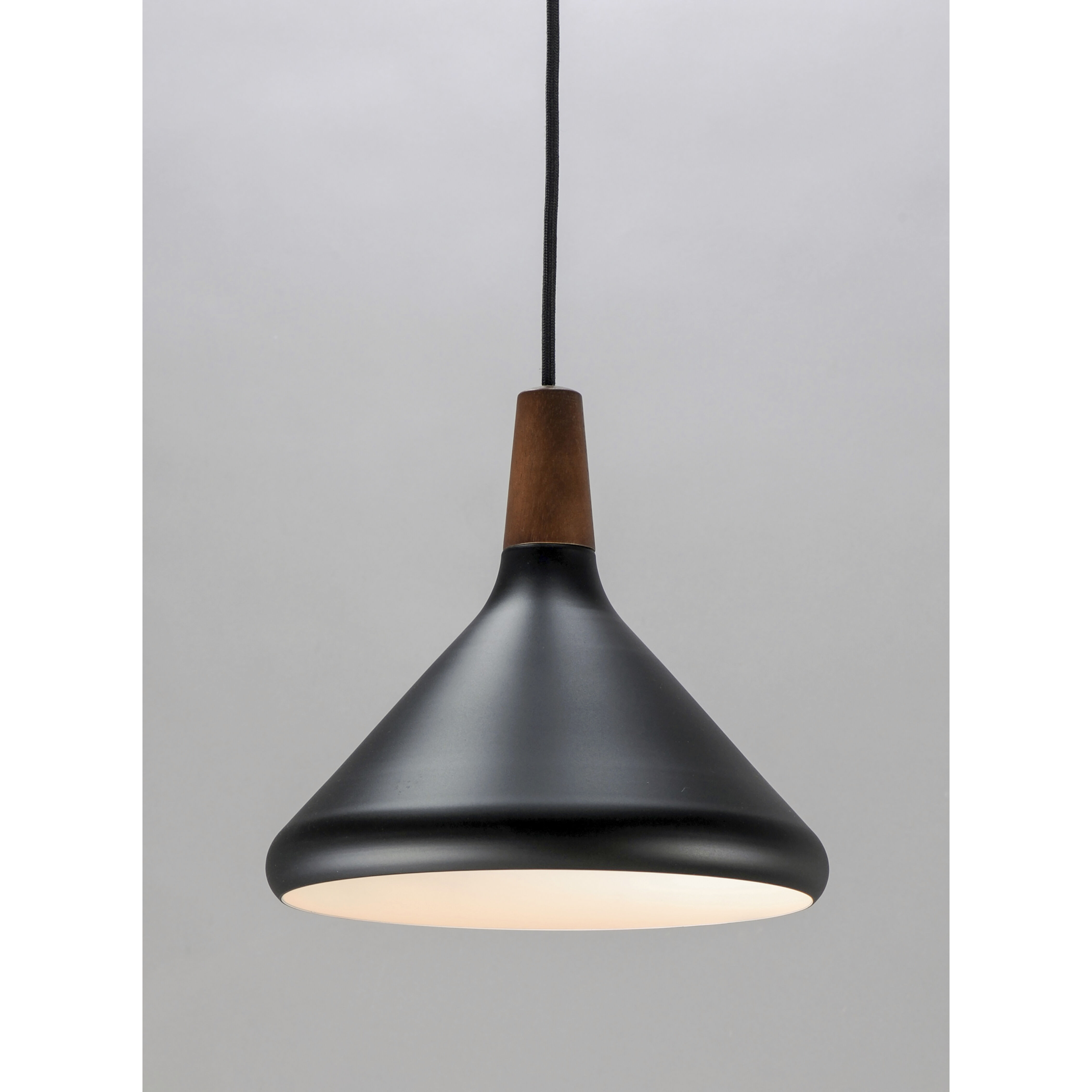 Black single light pendant on sale