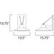Civic LED 13.75 inch Architectural Bronze Outdoor Wall Mount