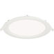 Slim Baffle LED 9 inch White Flush Mount Ceiling Light