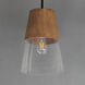 Carpenter 1 Light 10 inch Walnut and Black Mini Pendant Ceiling Light