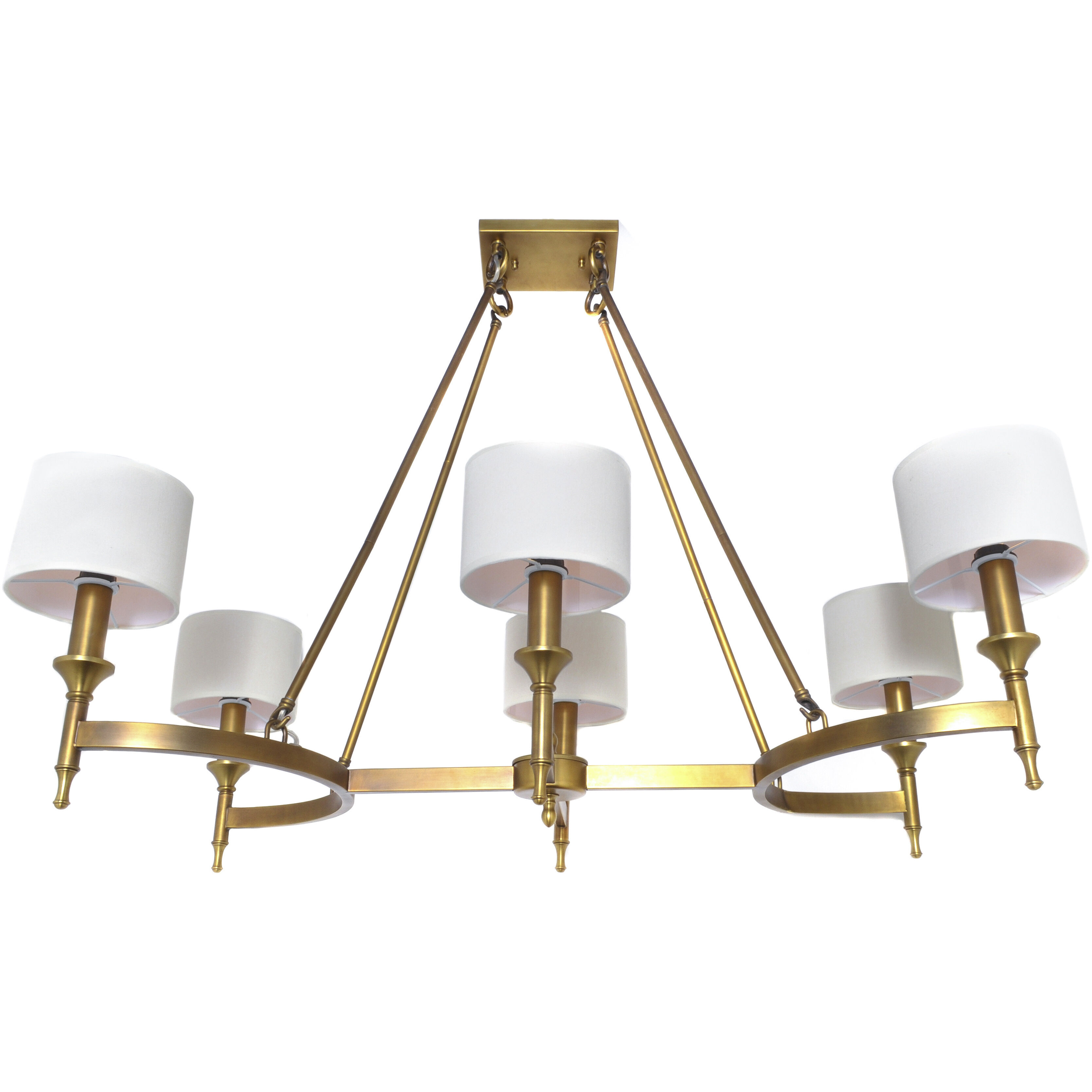 Maxim 22375OMNAB Fairmont 6 Light 30 inch Natural Aged Brass