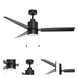Falcon - Pull 52 inch Black Indoor Ceiling Fan