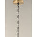 Charlton 5 Light 26 inch Black/Antique Brass Chandelier Ceiling Light