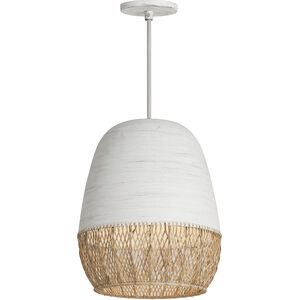 Tamba 1 Light 15.75 inch Ivory Single Pendant Ceiling Light
