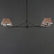 Dunbridge 4 Light 62 inch Antique Bronze Linear Pendant Ceiling Light