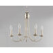 Logan 5 Light 21 inch Satin Nickel Multi-Light Pendant Ceiling Light