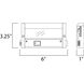 CounterMax MX-L-120-2K LED 6 inch Brushed Aluminum Under Cabinet
