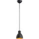 Cora 1 Light 6 inch Black and Gold Single Pendant Ceiling Light