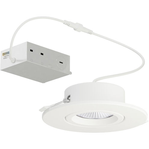 Slim Gimbal LED 5.25 inch White Flush Mount Ceiling Light