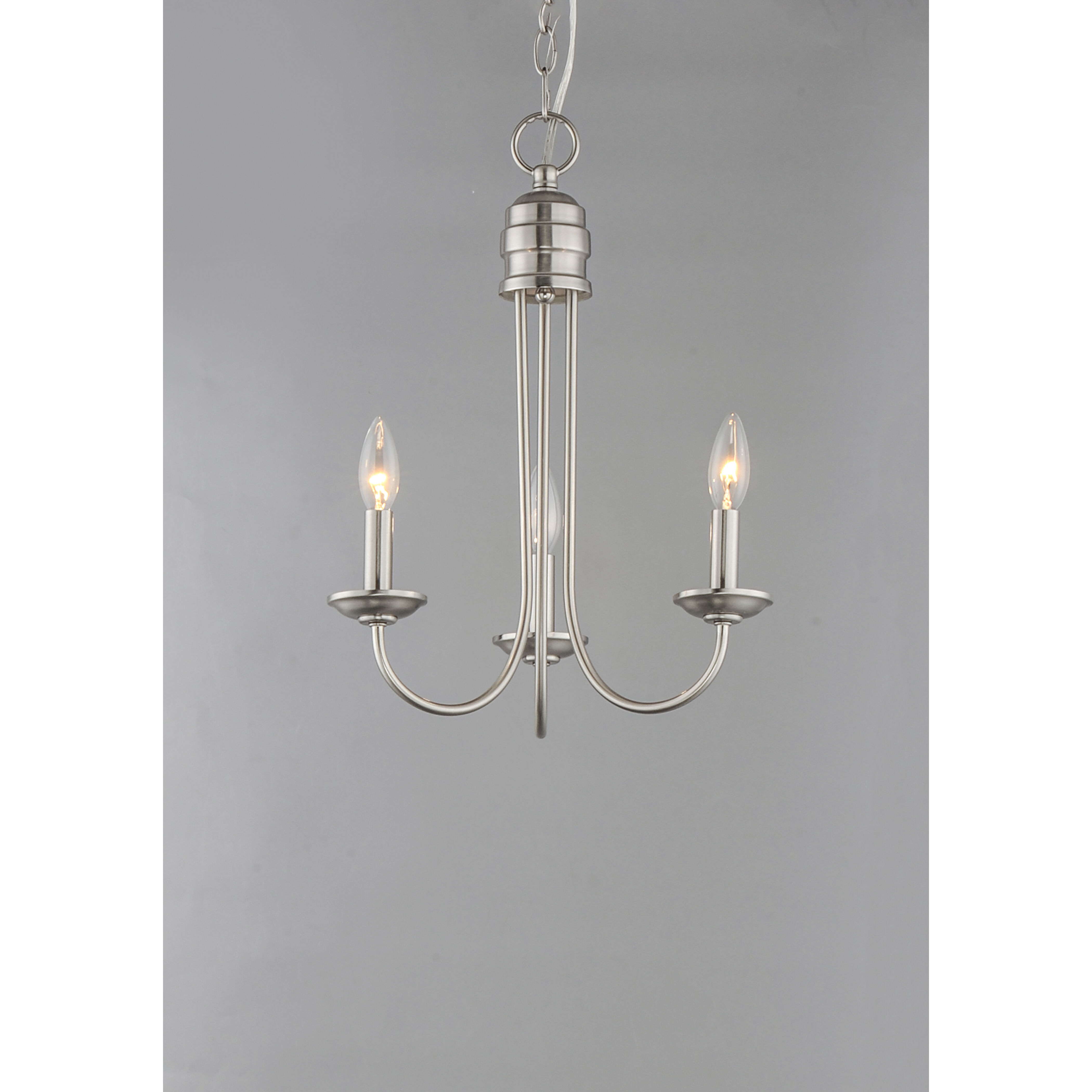 Logan 3 Light 16 inch Satin Nickel Multi-Light Pendant Ceiling Light