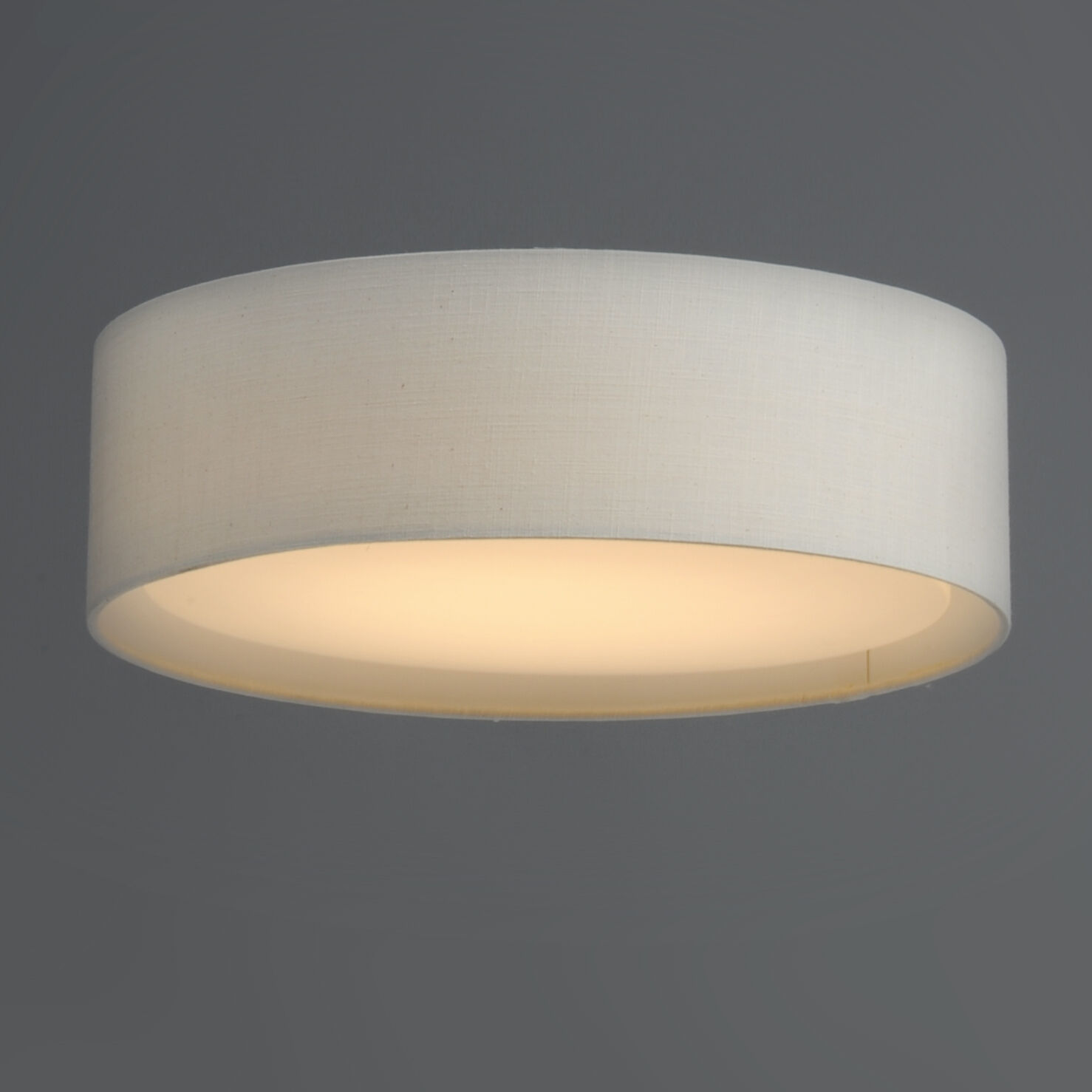 Prime LED 16 inch Flush Mount Ceiling Light in Oatmeal Linen