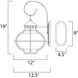 Portsmouth 1 Light 19 inch Oil Rubbed Bronze Outdoor Wall Mount