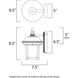 Dover DC 1 Light 9.5 inch Bronze Outdoor Wall Mount