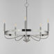 Frankie 5 Light 26 inch Satin Nickel Single-Tier Chandelier Ceiling Light