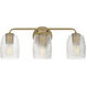 Honey 3 Light 22.00 inch Bathroom Vanity Light
