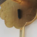 Primrose 1 Light 6 inch Gold Leaf Wall Sconce Wall Light in Matte Black