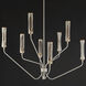 Regent LED 40 inch Light French Gray and Natural Aged Brass Multi-Tier Chandelier Ceiling Light